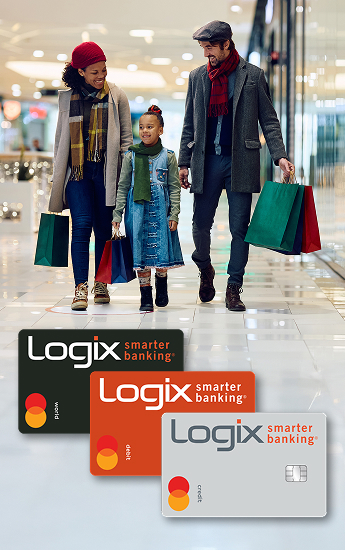 Logix Smart Banking World, Debit, and credit Mastercard's